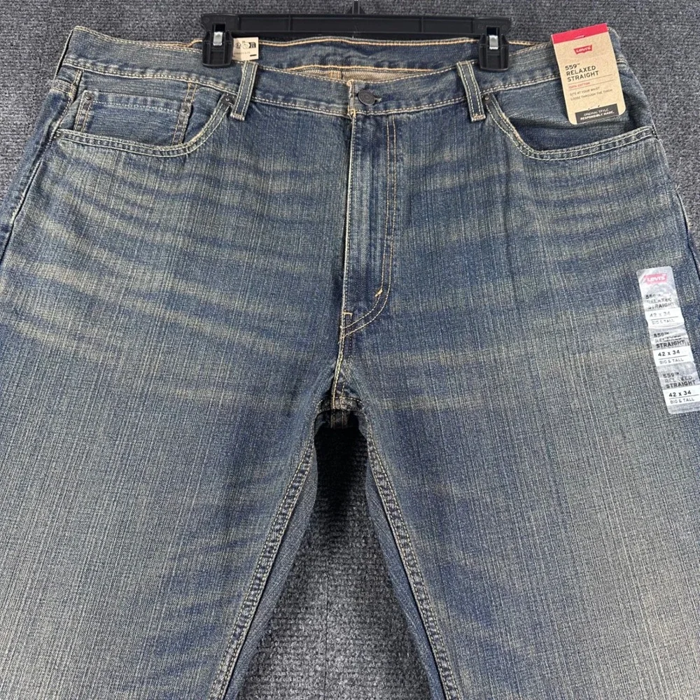 Levi's 559 Jeans Mens 42x34 Relaxed Straight Big & Tall Denim NWT